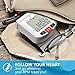 Blood Pressure Monitor Wrist Cuff - Digital BP Monitor - Fully Automatic Accurate Wrist Pressure Monitor for Home - Wrist BP Machine with Large LCD Display Carrying Case 2AAA (White) (White) (Grey)