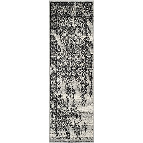 Safavieh Adirondack Collection ADR101A Silver and Black Oriental Vintage Runner (2'6" x 6')