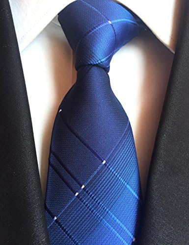 Men's Plaid Stripe Tie Silk Necktie Formal Party College Daily Jacquard Woven Business Neckties