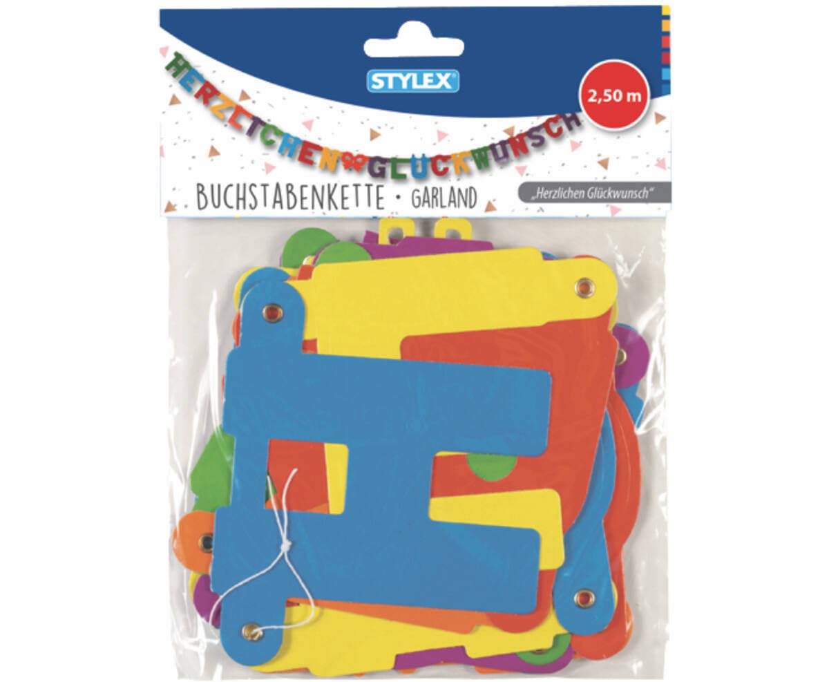 StyleX 14265 Letter "Herzlichen Glueckwunsch", 2.5 m