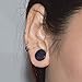 D&M Jewelry 6-16 Pairs Kit Natural Stone Ear Plugs Tunnels Saddle Expander Body Piercing Gauge 6MM-16MM