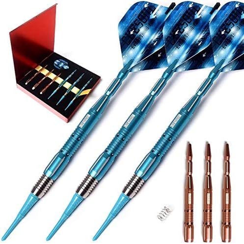 HDXLI Soft Darts, Electronic Darts Set,3Pcs/Set Series 18 Grams Tungsten Soft Tip Darts