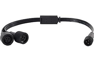 Y-Splitter for Govee Permanent Outdoor Lights 2 or Elite, Y-Shaped Outdoor Lights Extension Cord for Govee H705A H705B H705C 