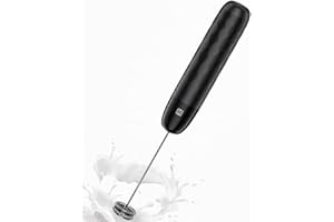 Maestri House Rechargeable Milk Frother, LunaFro Mini Handheld Electric Foam Maker Detachable Stainless Steel Whisk Drink Mixer Foamer Mini Blender for Matcha, Lattes, Cappuccino, No Stand