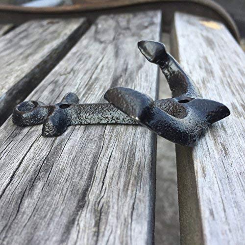 Nautical Cast Iron Ship Anchor Weathered Nautical Wall Hooks Coat Hook