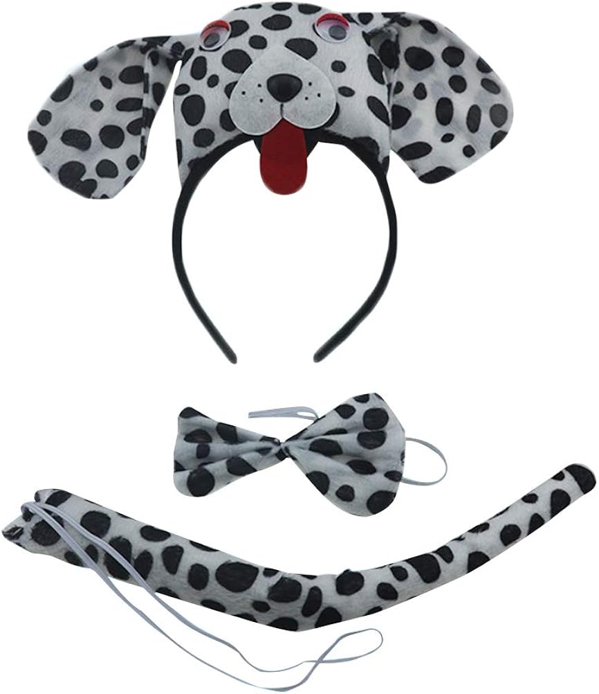 PRETYZOOM Dog Costume Fancy Dress Dog with Headband Ears Tie Dog Tail