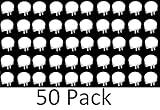 Wire Cube Plastic Connectors snap mesh organizer grid (50, White)