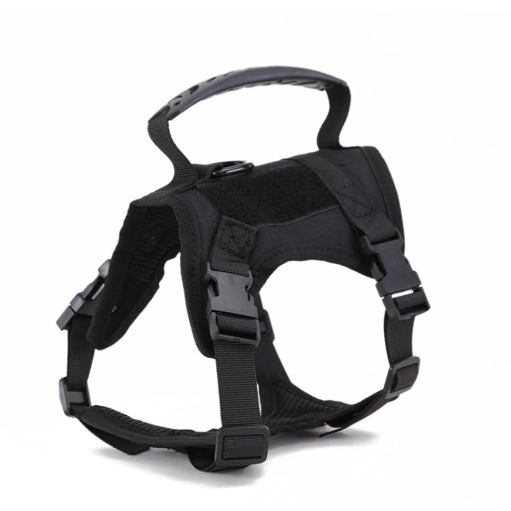 Pet Vest Harness,Adjustable No Pull Tactical Cat Harness with Control Handle for Cat Dog Walking Hunting Training