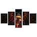 AtfArt 5 Piece World of Warcraft Cataclysm Painting for Living Room Home Decor Canvas Art Wall Poster (No Frame) Unframed HB53 50 inch x30 inch