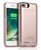 JUBOTY Fit iPhone 8 Plus/7 Plus Battery Case/4200mAh Slim Protective Portable Charging Case for iPhone 8 Plus/7 Plus/6(S) Plus Battery Pack Power Bank Battery Charger Case-Build in Magnet