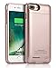 JUBOTY Fit iPhone 8 Plus/7 Plus Battery Case/4200mAh Slim Protective Portable Charging Case for iPhone 8 Plus/7 Plus/6(S) Plus Battery Pack Power Bank Battery Charger Case-Build in Magnet