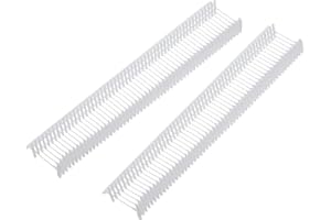 MECCANIXITY 5000Pcs Standard Tagging Gun Fasteners,0.5 Inch White Garment Tags Label Gun Plastic Refills, Fabric Tag Attachments Gun Barbs for Clothing, Retail, All Price Tags