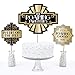 Big Dot of Happiness Roaring 20's - 1920s Art Deco Jazz Party Centerpiece Sticks - Table Toppers - Set of 15