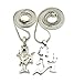 The Wraith Shangri-La and Hatchetman® Pendant Set 24" 30" Box Chain Necklaces in Silver-Tone