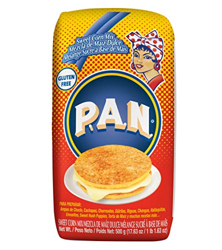 P.A.N. Sweet Corn Mix – Gluten Free and Kosher Mixture for Cachapas, 500 g (17.63 oz / 1 lb 1.63 oz) (Pack of 5)