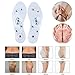 [2 Pairs ]Massaging Insoles,HQXING(Haiqi) Acupressure Magnetic Massage Foot Therapy Reflexology Pain Relief Shoe Insoles Washable and Cutable (Transparent and Blue)thumb 3