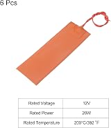 sourcing map 12V 20W Silicone Heating Pad 150x50mm Flexible Heater Mat Constant view 3