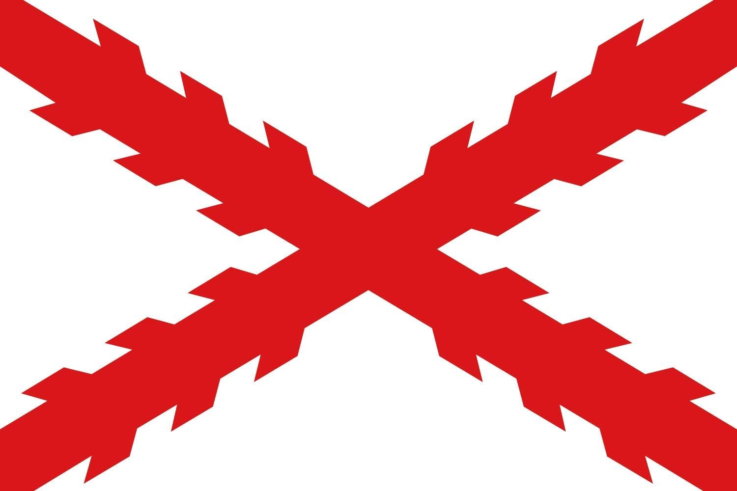 Burgunder Kreuz Flagge – Burgundisches Andreaskreuz | 90x150 Cm, Wettermesser, Doppelseitig Bedruckt | Made In Germany