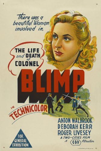 Amazon.com: The Life and Death of Colonel Blimp Movie Poster (27 x 40  Inches - 69cm x 102cm) (1943) Australian -(Roger Livesey)(Deborah  Kerr)(Anton Walbrook)(Ursula Jeans)(Albert Lieven): Prints: Posters & Prints