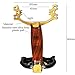 Yusylvia Aluminum Alloy Hunting Slingshot with 2 Rubber Bands 100 Mud Beads and Storage Bag, Outdoor Athletics Catapult