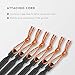 Terra Hiker Ultra-Lightweight Tent Stakes, Stake kit with Pulling Cords & Carrying Pouch, 18cm Long Aluminum Alloy Tent Pegs for Camping Tent (Black 12-Piece)