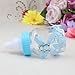 AerWo Baby Shower Favors Fillable Mini Bottle Candy Gift Box for Boy Girl Newborn Infant Baptism Christening Birthday Party Decoration (24 Packs, Blue)