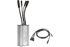 HOGARDENME 36V/48V 25A 750W Electric Bike Brushless Controller, Aluminum Alloy E-bike Controller with 1T5 Cable Replacement for KT Display Parts