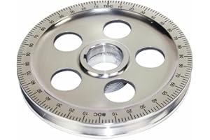 EMPI 00-9114-0 Polished Stock Size Aluminum Pulley w/Holes, Black Numbers
