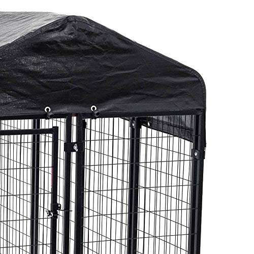 Lucky Dog 60548 8ft x 4ft x 6ft Uptown Welded Wire Outdoor Dog Kennel