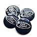 4PCS 56.5mm 2.2'' Auto Car Sticker Wheel Center Hub Cap Logo Aluminium fit for Ford Blue