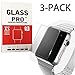 XtreMates [3-Pack] 42mm Apple iWatch Screen Protector Tempered Glass Screen Protector [Anti-bubble, Scratch Resistant]