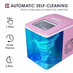 Euhomy Ice Maker Machine Countertop, 26 lbs/24H, 9