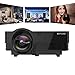 Mini Projector -(Newest Version) 50% Brighter Video Projector Full HD LED with 180'' Display and 1080P Support, Compatible with Smartphone, Fire TV Stick, PS4, HDMI, VGA, TF, AV And USB