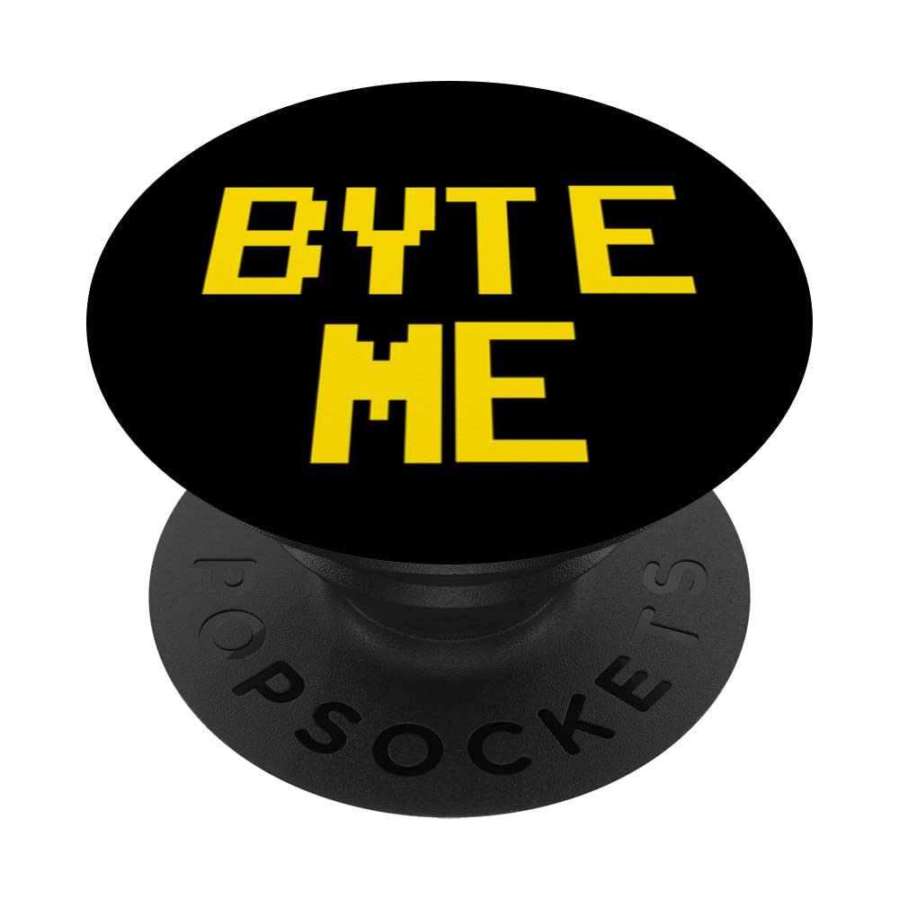 Byte Me Design for a Computer Scientist and Programmer PopSockets Swappable PopGrip