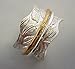 Sterling Silve Meditation Spinning Ring Raised Leaf Pattern (Style# US19)