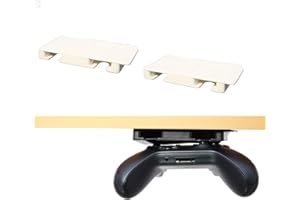 Uberwith 2 Pack Controller Desk Mount holder for Xbox Series X/S,Xbox Elite 1/2,Xbox One, Xbox 360,Switch Pro Controller with Strong Adhesive, Controller Stand Hanger Designed for Xbox (White)