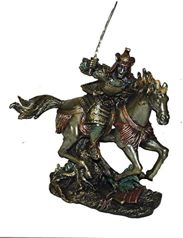Samurai Riding Horse Statue