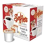 Selfie's Singles Sweet and Salty Caramel Single Cup Coffee, 24 Count for Keurig K-cup Brewers