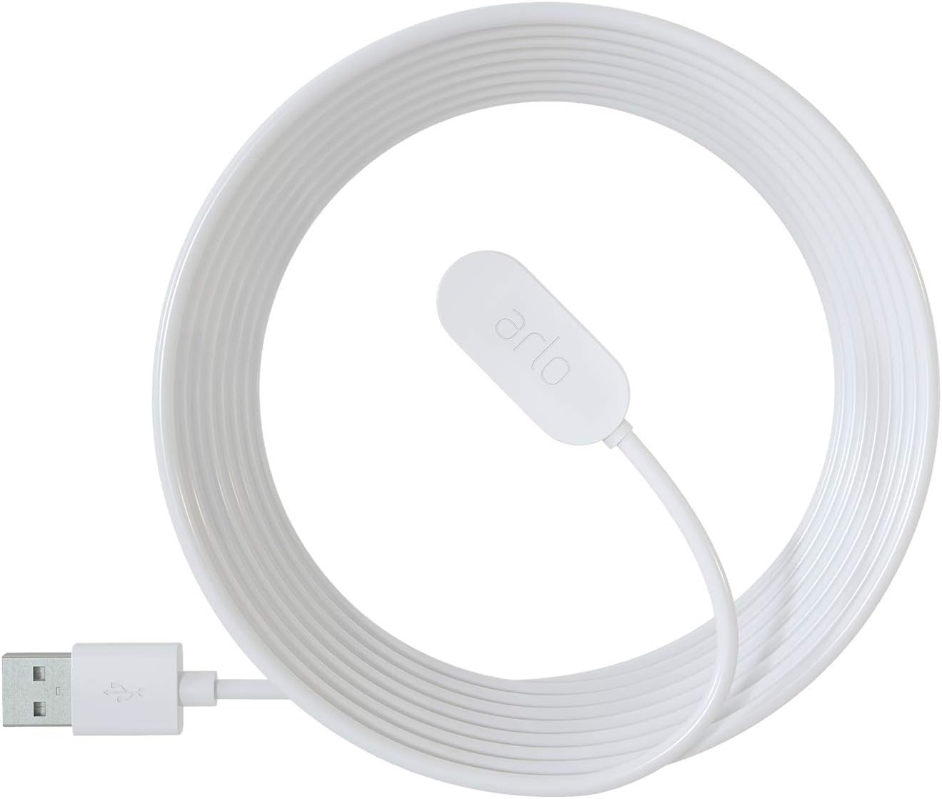 Arlo Certified Accessory Indoor Charging Cable 8 ft, Uninterrupted