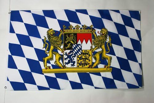 AZ FLAG, Bavaria With Lion Flag, 3x5 Ft, 100D Polyester Germany