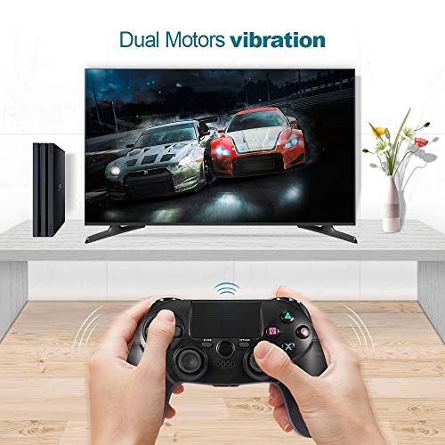 Maliralt PS4 Wireless Controller, LP18 DualShock 4 Bluetooth Wireless Controller for Playstation 4, Rechargeable PS4 Gamepad with Touch Pad, Light Bar and 3.5m Audio Jack - Black (Third Party Made)