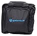 Rockville RLB90 Universal Travel Bag for 2 Slim LED Par Lights, Controller and Cables, Extra-Thick Padding, Removable Dividers, Zippered Pockets, for DJs and Mobile Entertainers