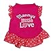 Howstar Pet T-Shirt, Dog Summer Apparel Puppy Pet Clothes for Dogs Cute Soft Vest (S, ❤️Hot Pink) (S, ❤️A)
