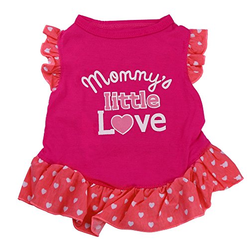 Howstar Pet T-Shirt, Dog Summer Apparel Puppy Pet Clothes for Dogs Cute Soft Vest (S, ❤️Hot Pink) (S, ❤️A)