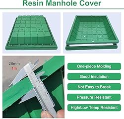 Flush-Fit Resin Manhole Cover And Frame/Square