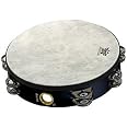 Remo Fiberskyn 6" Tambourine - Quadura Black Professional Hand Percussion Instrument
