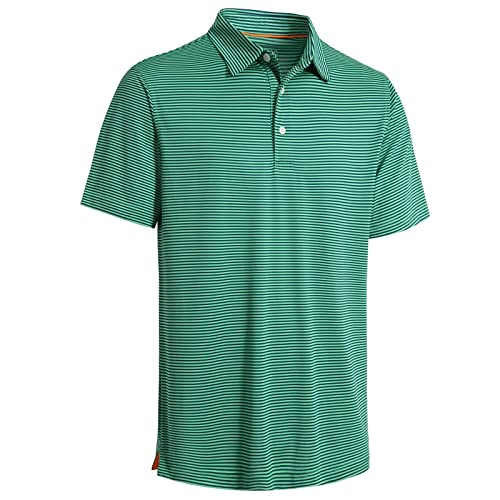 Mens Golf Shirts Moisture Wicking Dry Fit Short