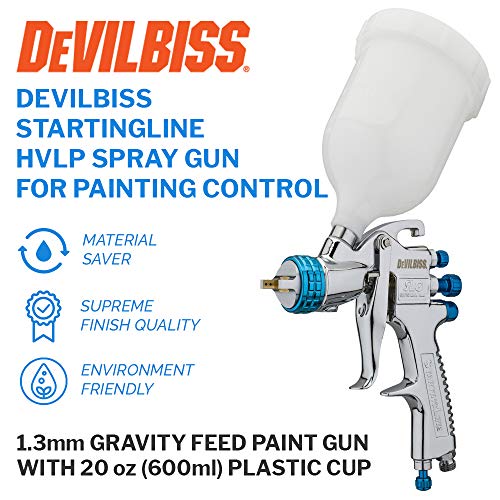 DeVilBiss STARTINGLINE HVLP Spray Gun for Painting Control 1.3mm
