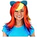 My Little Pony Rainbow Dash Costume Wig with Ears by elope