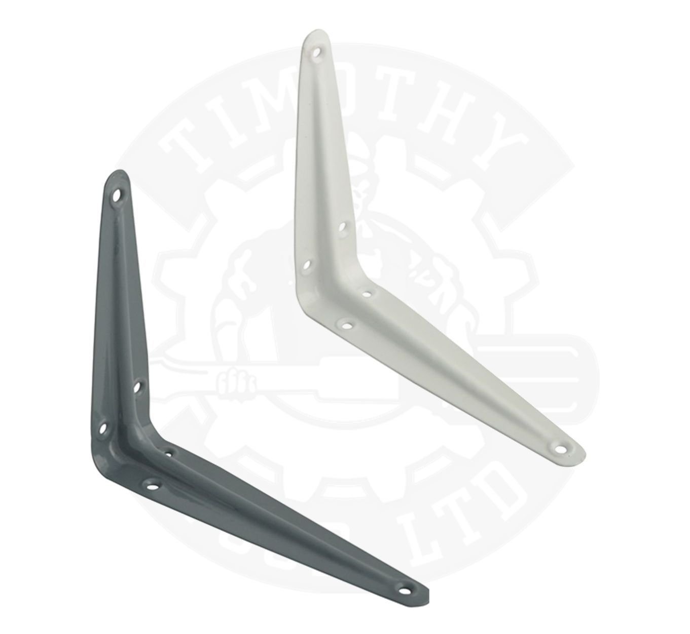 20 London Shelf Brackets Standard Metal Style Support Wall Mount White